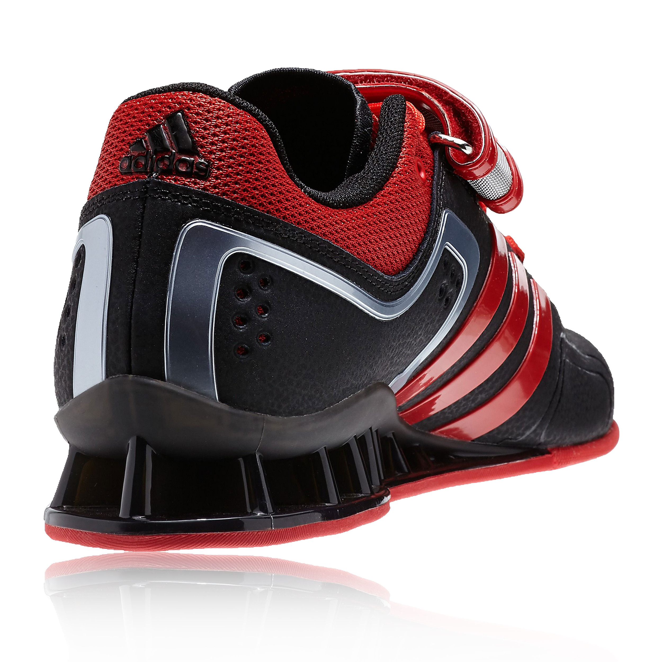 Adidas Adipower Mens Red Black Sneakers Gym Weightlifting Sports Shoes
